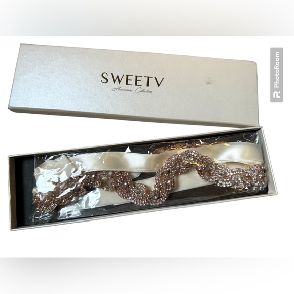 Bridal belt - Rose Gold - Picture 2 of 8